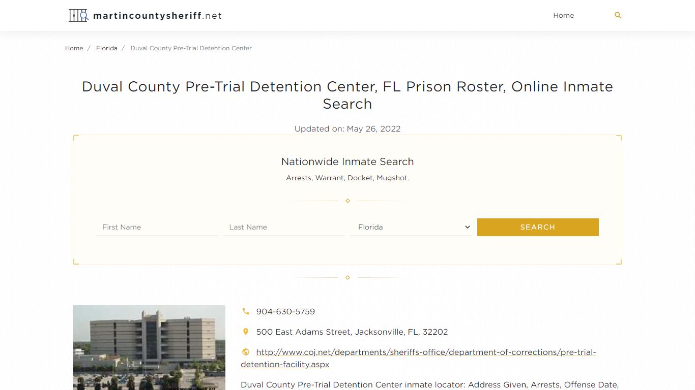 Duval County Pre-Trial Detention ... - Martin County Sheriff